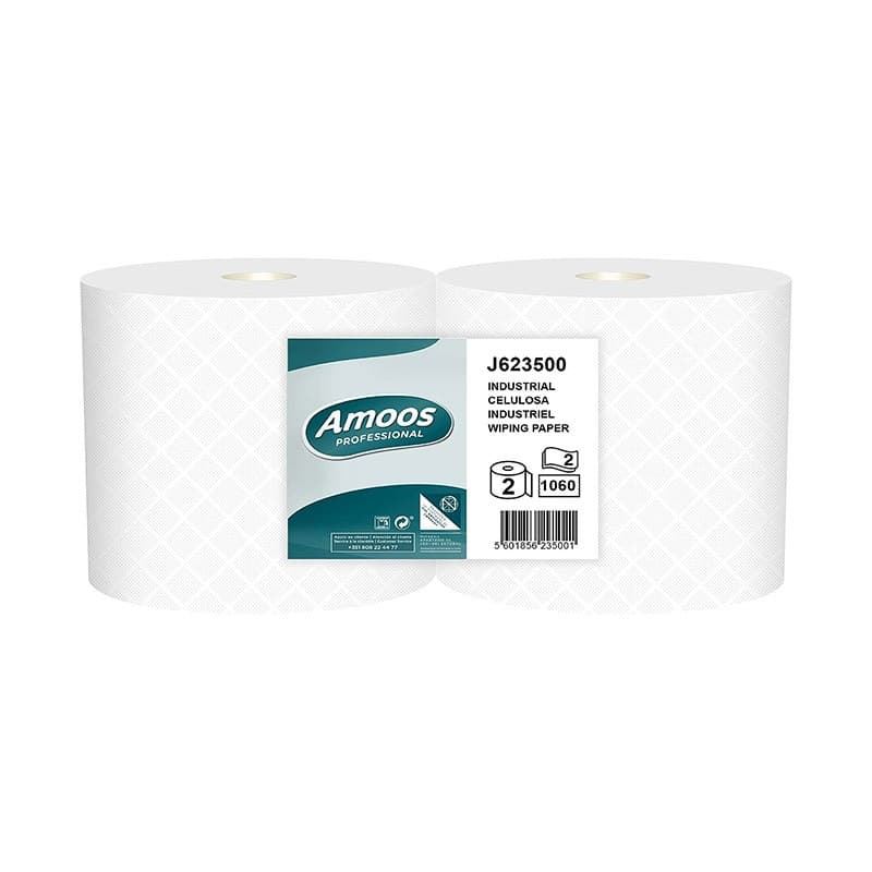 PAPEL BLANCO INDUSTRIAL 350m (Pack 2Uds) - Imagen 1