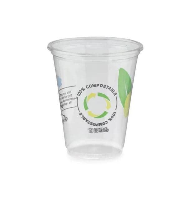 Vaso compostable transparente 0,35L. paquete 50 unidades - Imagen 1